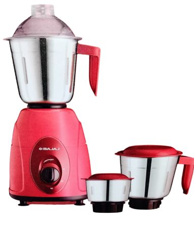 Bajaj Classic neo Mixer Grinder, 750W, 3 Jars (White and Maroon)